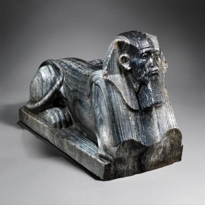 Senwosret III jako Sfinks, ok. 1850 pne (gnejs) autorstwa Egyptian 12th Dynasty