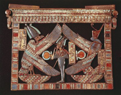 Breast plate depicting Osiris on black background   1115159   pl       polish Successfully Translated  Original: Duinlandschap met een visser Verscheyden Stranden en water gesichten gedaen door Jan Percelles (series title) Translat: Duinlandschap met een v autorstwa Egyptian 18th Dynasty