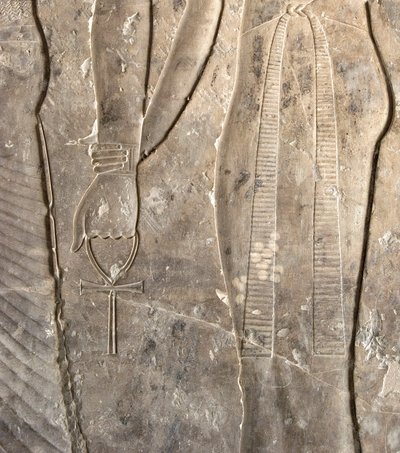 Starożytność egipska: hieroglify Ankh. Grobowiec Cheruef (TT192) (XVIII dynastia) autorstwa Egyptian 18th Dynasty
