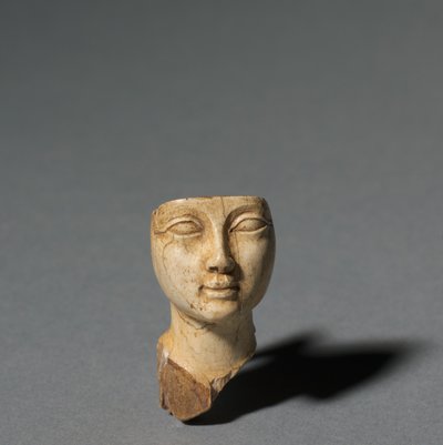 Twarz z łyżki kosmetycznej, 1391-1353 pne autorstwa Egyptian 18th Dynasty