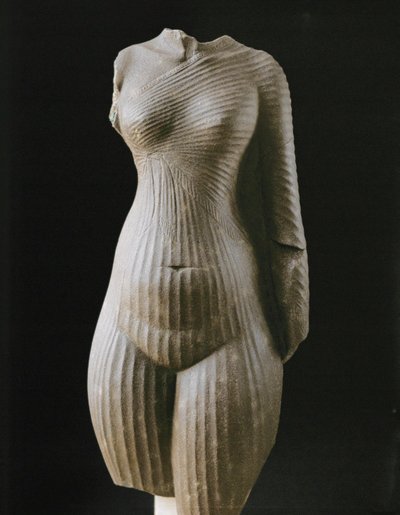 Kobiecy tors, prawdopodobnie Nefertiti, żony faraona ... autorstwa Egyptian 18th Dynasty