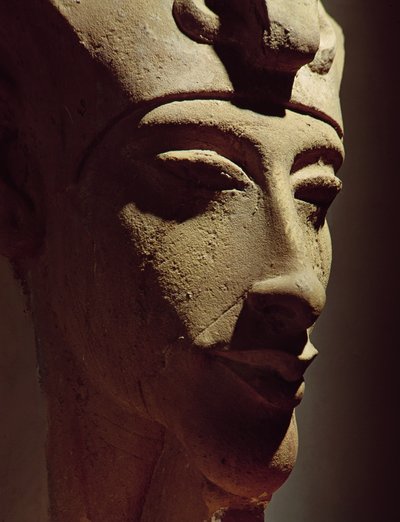 Głowa Amenophisa IV (Achenaten) (ok. 1364-47 p.n.e.) autorstwa Egyptian 18th Dynasty