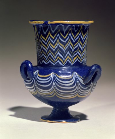 Krateriskos, z Sakkary, Nowe Królestwo (szkło) autorstwa Egyptian 18th Dynasty