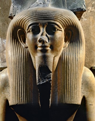 Faraon Amenofis II (wapień) autorstwa Egyptian 18th Dynasty