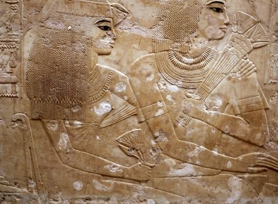 Ramose i jego żona (ulga) autorstwa Egyptian 18th Dynasty