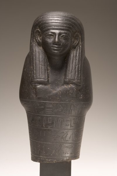 Figura Shabti dla Amenemhat, New Kingdom (dioryt) autorstwa Egyptian 18th Dynasty