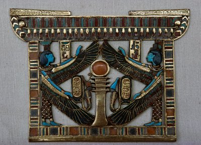 Napierśnik w kształcie świątyni, skarbiec Tutenchamona, Egipt, cywilizacja egipska, Nowe Państwo, XVIII dynastia autorstwa Egyptian 18th Dynasty