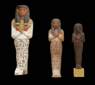 Ushebtis dla Hapyaa, Sennefer i Hesmeref ... autorstwa Egyptian 18th Dynasty