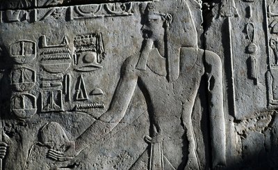 Płaskorzeźba, Świątynia Luksorska, Luksor, Teby (wpisane na Listę Światowego Dziedzictwa UNESCO) autorstwa Egyptian 19th Dynasty