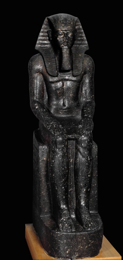 Diorytowy posąg faraona Ramzesa II ... autorstwa Egyptian 19th Dynasty