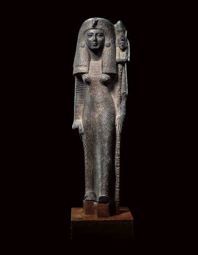 Standardowa statua łożyska królowej Nefertari, Nowe Królestwo, c.1290-1224 pne autorstwa Egyptian 19th Dynasty