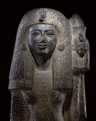 Standardowa statua łożyska królowej Nefertari, Nowe Królestwo, c.1290-1224 pne autorstwa Egyptian 19th Dynasty
