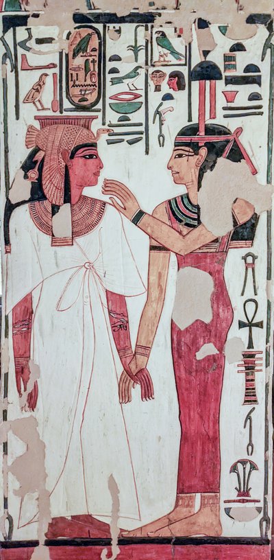 Grobowiec Nefertari. (malowanie ścian) autorstwa Egyptian 19th Dynasty