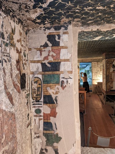 Dolina Królowych, Grobowiec Nefertari (malowidło ścienne) autorstwa Egyptian 19th Dynasty