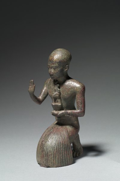 Statuetka klęczącego księdza, 1186-1069 pne autorstwa Egyptian 20th Dynasty