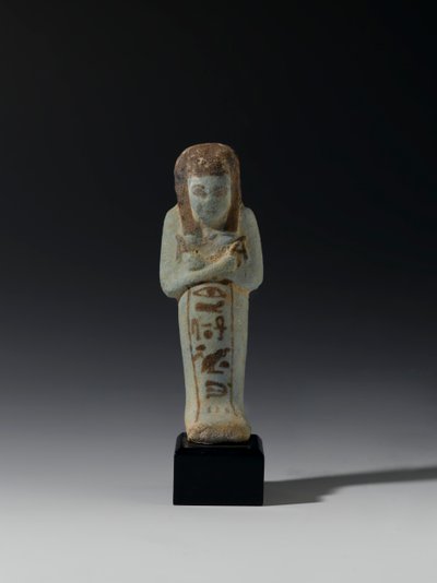 Shabti z Akhesenmut, prawdopodobnie z Deir el-Bahri, Nowe Królestwo (fajans) autorstwa Egyptian 21st Dynasty