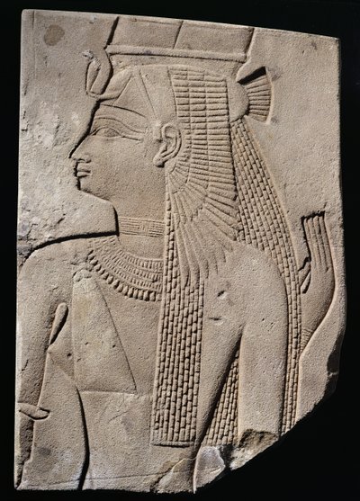 Płaskorzeźba boskiej małżonki, okres późny, ok. 780-656 pne (piaskowiec) autorstwa Egyptian 25th Dynasty