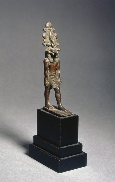Figura Harsaphesa, bóstwa z głową barana, okres późny, ok. 600 pne (brąz) autorstwa Egyptian 26th Dynasty