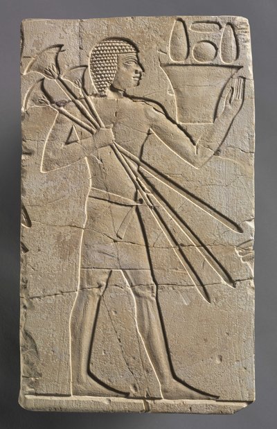 Mężczyzna ofiara okaziciela, c.667-647 pne autorstwa Egyptian 26th Dynasty