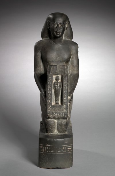 Naoforyczny posąg urzędnika finansowego i nadzorcy pól, Horwedja, 521-486 pne autorstwa Egyptian 27th Dynasty