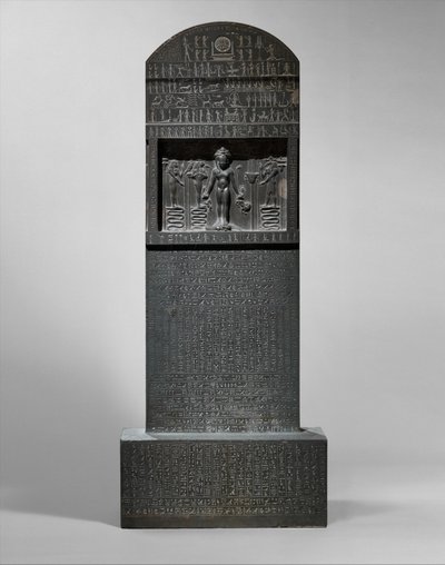 Cippus Horusa, 360-343 pne (meta-szarołaz) autorstwa Egyptian 30th Dynasty