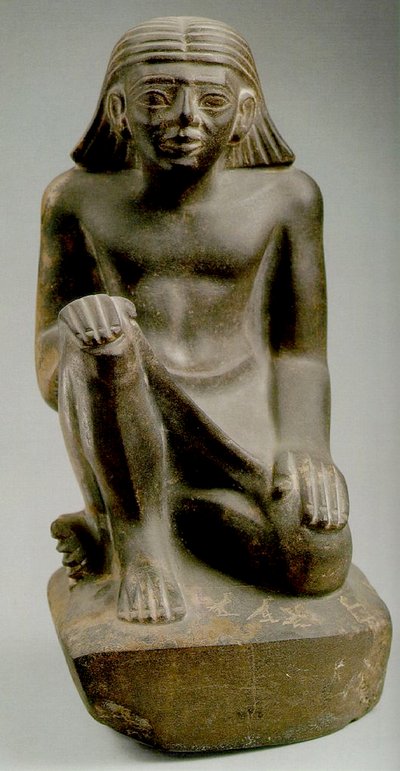 Książę Tjau siedzący (szarogłaz) autorstwa Egyptian 6th Dynasty