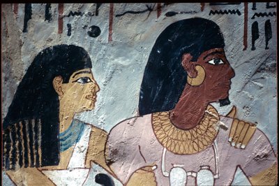 Starożytny Egipt, malowidło ścienne, grobowiec Sennufera, grobowiec szlachty, Teby autorstwa Egyptian Egyptian