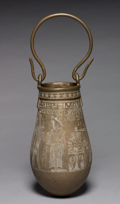 Zdobiona Situla, 305-30 pne autorstwa Egyptian Ptolemaic Period