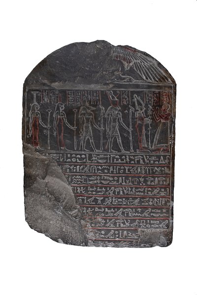 Stela nagrobna Hordiefnachta, 330-323 pne (wapień) autorstwa Egyptian Ptolemaic Period