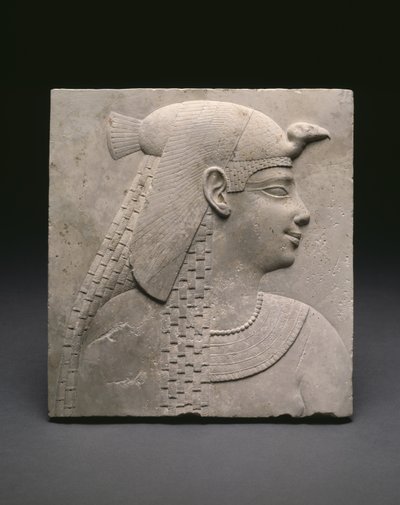 Płaskorzeźba przedstawiająca królową lub boginię, okres ptolemejski autorstwa Egyptian Ptolemaic Period