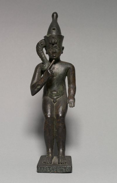 Statuetka Harpokratesa, 304-30 pne autorstwa Egyptian Ptolemaic Period