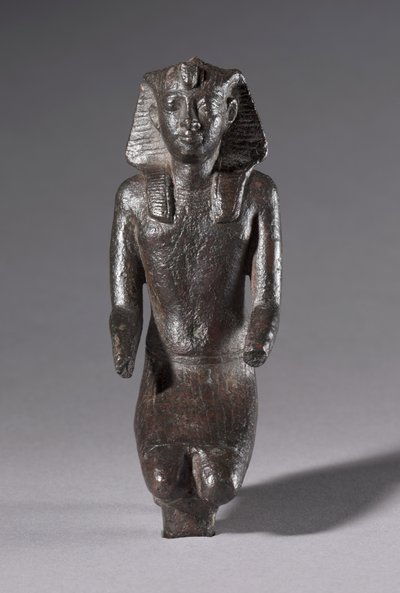 Statuetka Klęczącego Króla, okres grecko-rzymski, 304-30 pne autorstwa Egyptian Ptolemaic Period