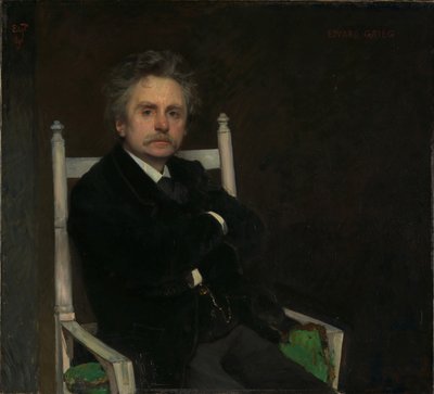 Portret Edvarda Griega 1843-1907, 1891. autorstwa Hjalmer Eilif Emanuel Peterssen
