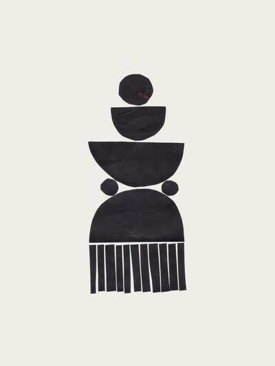 Abstrakcyjny totem geometryczny autorstwa Ejaaz Haniff