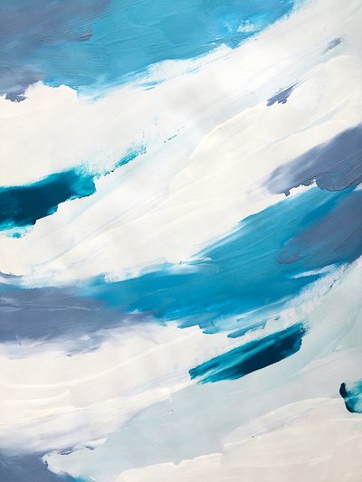 Abstrakcyjne fale oceaniczne autorstwa Ejaaz Haniff