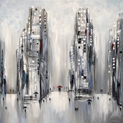 Spacer po Red Umbrella City autorstwa Ekaterina Ermilkina
