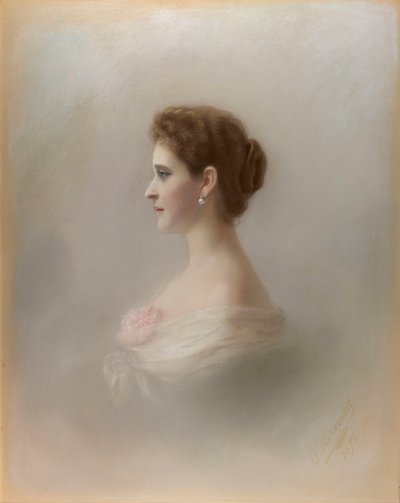 Portret wielkiej księżnej Elizavety Fiodorovny, księżniczki Elżbiety Hesji i Renu, 1896. autorstwa Ekaterina Ieronimovna Viskovatova