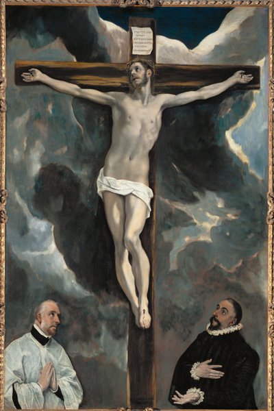 Chrystus na krzyżu i dwóch dawców - ... autorstwa El (1541 1614) Greco