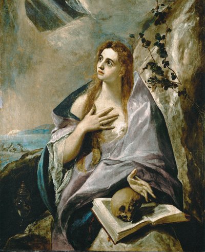 Maria Magdalena (obraz na płótnie) autorstwa El (1541-1614) Greco