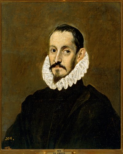 Portret kawalerzysty (obraz na płótnie) autorstwa El (1541-1614) Greco