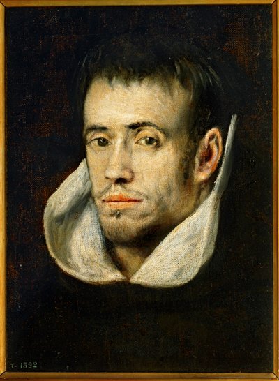 Portret mnicha (obraz na płótnie) autorstwa El (1541-1614) Greco