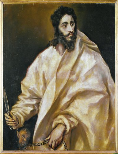 Święty Bartłomiej, apostoł (obraz na płótnie) autorstwa El (1541-1614) Greco