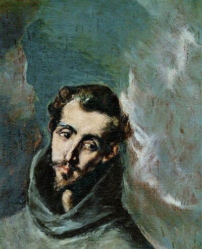 Święty Bernardyn ze Sieny (obraz) autorstwa El (1541-1614) Greco