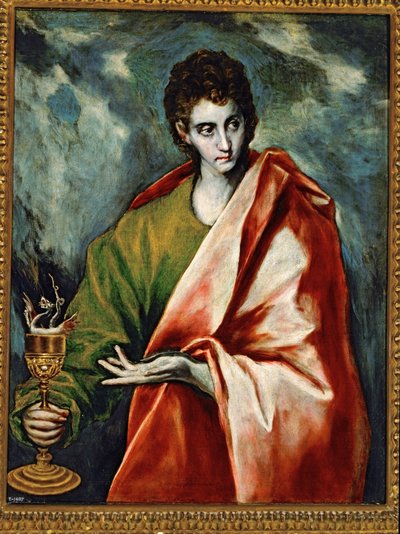 Święty Jan Ewangelista (obraz na płótnie) autorstwa El (1541-1614) Greco