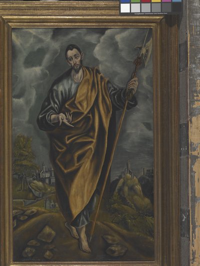 São Judas Tadeu ou São Tomás (óleo sobre tela)polonês autorstwa El (1541 1614) Greco