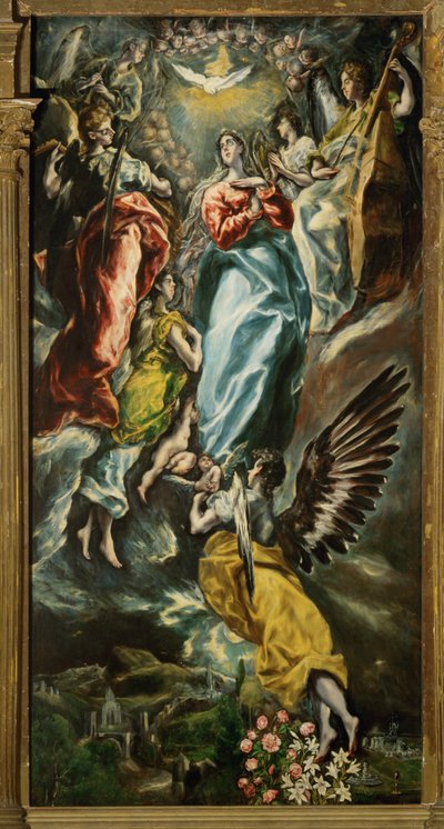 Wniebowzięcie Najświętszej Maryi Panny (obraz na płótnie) autorstwa El (1541-1614) Greco