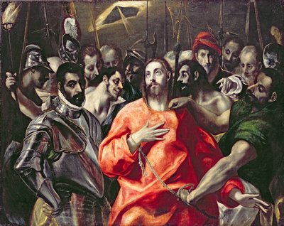 Rozebranie Chrystusa (olej na płótnie) autorstwa El (1541 1614) Greco