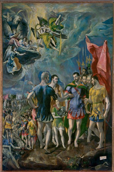 Męczeństwo świętego Mauritiusa (obraz na płótnie) autorstwa El (1541-1614) Greco