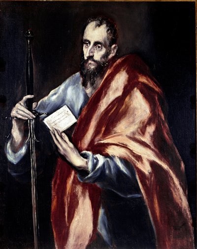 Apostolat katedry w Toledo: Apostoł św. Paweł. Obraz Domenikos Theotokopoulosa dit El Greco (1540-1614) autorstwa El Greco