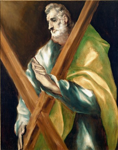 Apotre Świętego Andrzeja. Obraz Domenikos Theotokopoulosa dit El Greco (1540-1614) autorstwa El Greco